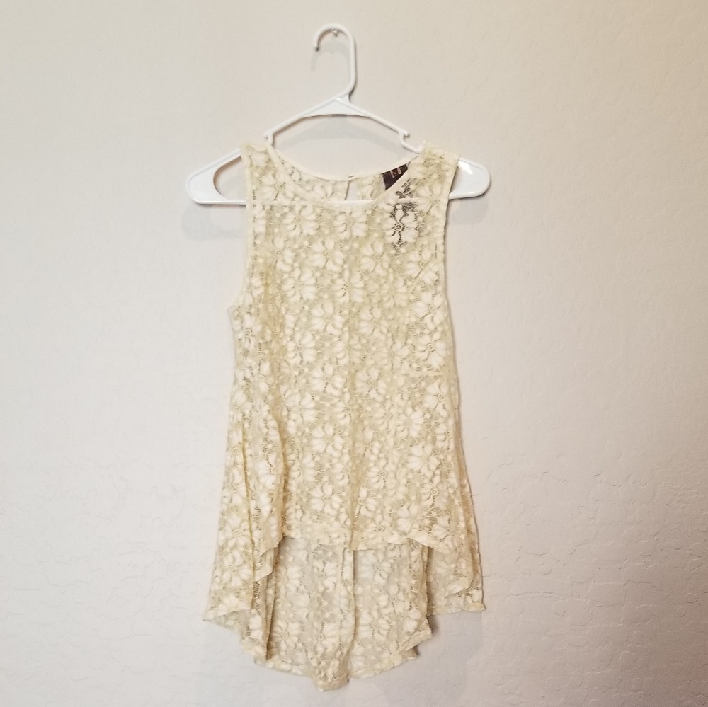 Cream lace shirt